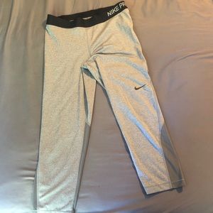 Nike Pro Grey Workout Leggings